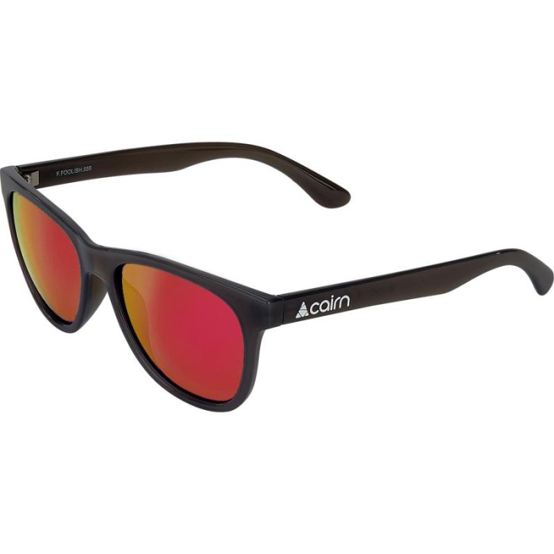 Cairn Foolish Polarized Solbriller i Sort/Rød - Tilbud!