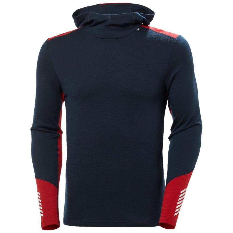 Helly Hansen Lifa Merino Midweight Hoodie til mænd, navy