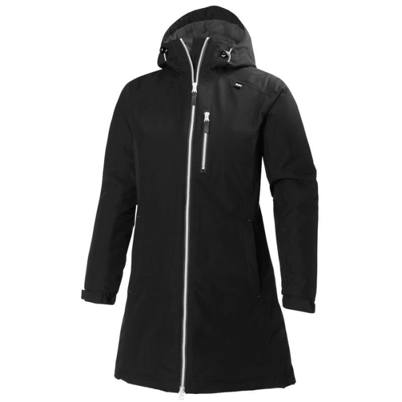 Helly Hansen Long Belfast Vinterjakke til Dame - Sort