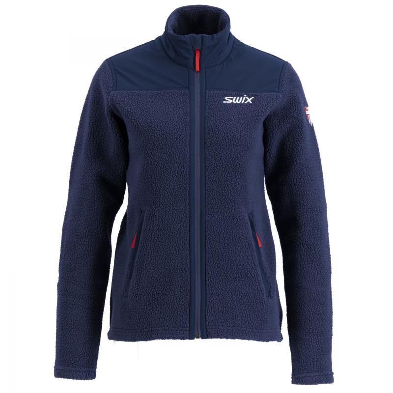 Swix Blizzard Midlayer Jakke til Dame - Navy Vinterjakke