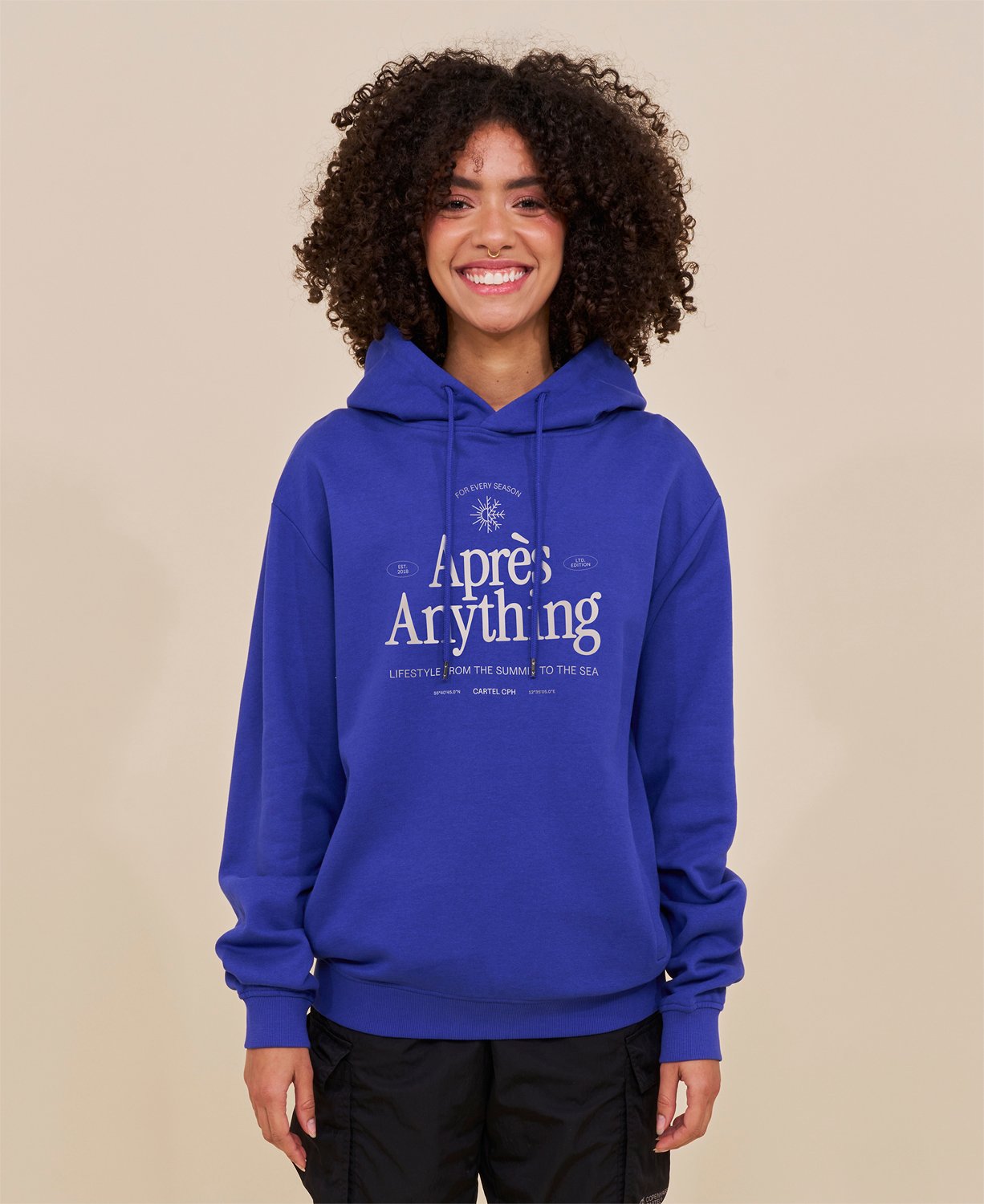 Après Anything Statement Hoodie i Cartel Blue - Must-Have!