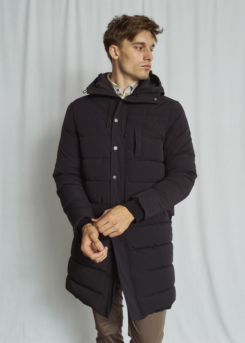 Sort Vinterjakke til Mænd - BS Adak Regular Fit Coat