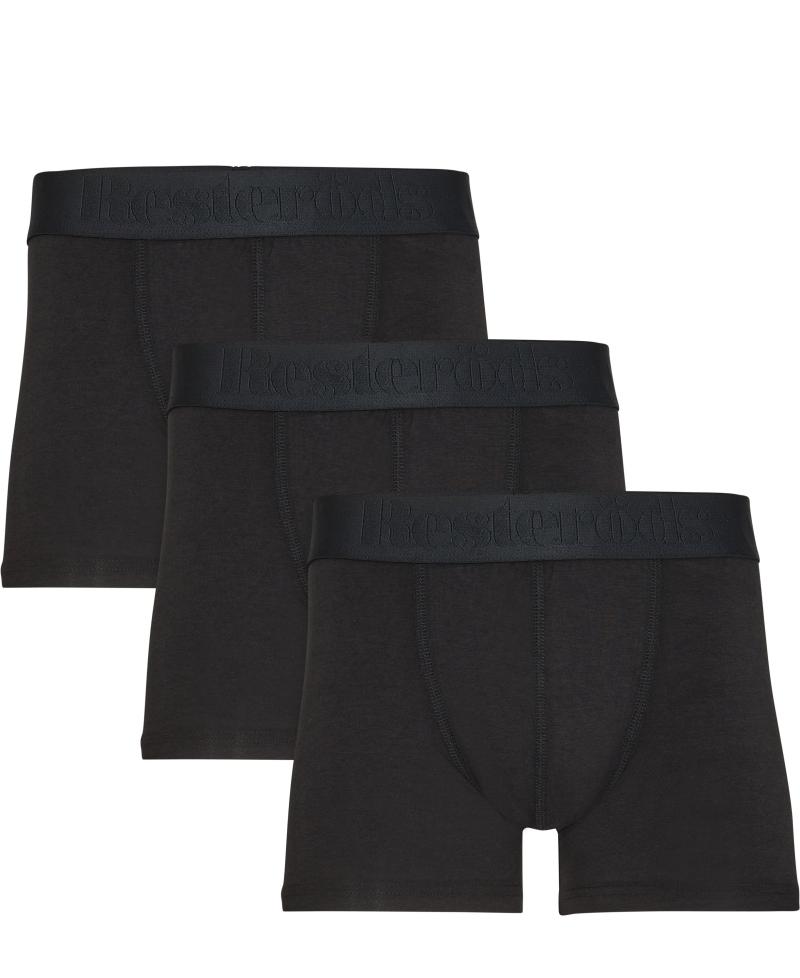 Bamboo Boxershorts 3-pak - Sort herreunderbukser