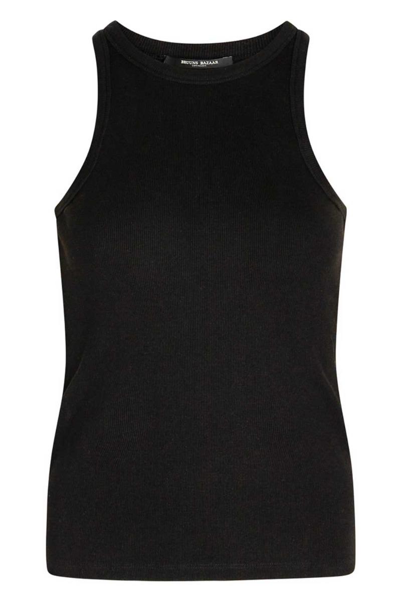 Bruuns Bazaar - Katy Rib Tank Top - Sort Halloween Tilbud