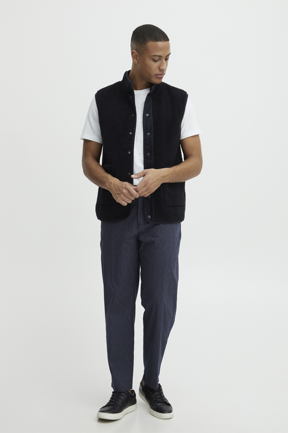 Cfvitus 0039 Teddy Vest til Herre - Uden Ærmer, Navy