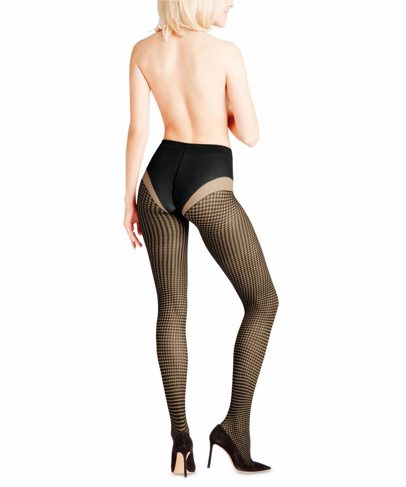 Falke Houndstooth TI Strømpebukser til kvinder - Udsalg!