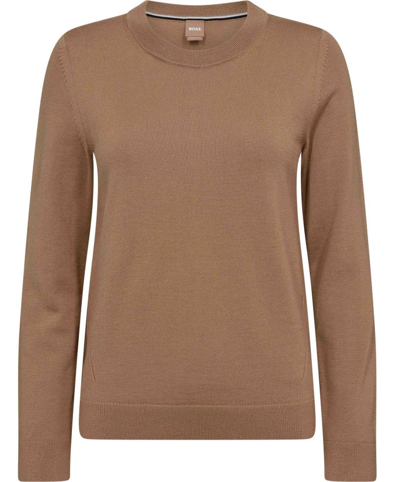 BOSS Feganasi Sweater - Beige til Kvinder, Hurtig Levering