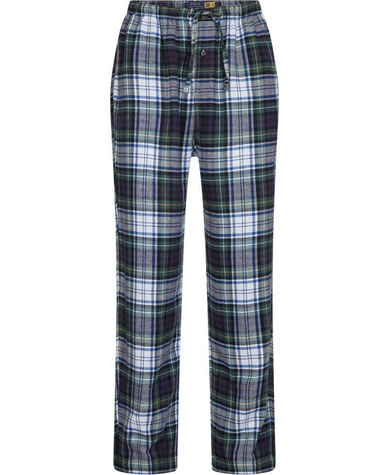 Flannelsle-bukser fra Polo Ralph Lauren i grønternet design