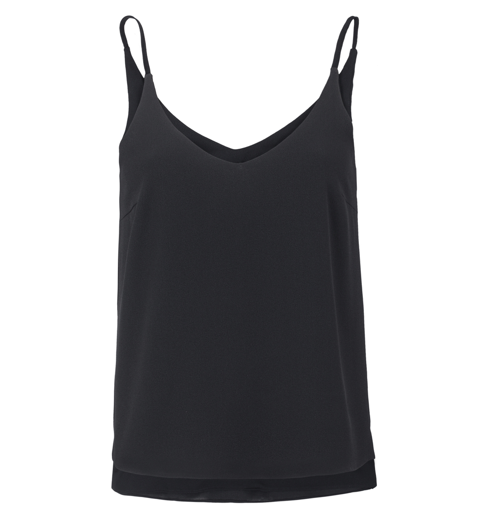 Frida Top - Klassisk Sort Tanktop til Damer