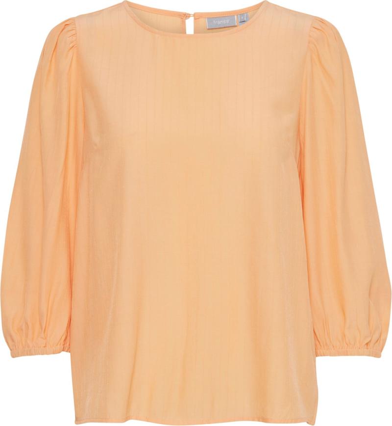 Frzola BL 3 Kortærmet Bluse i Apricot Wash til Damer