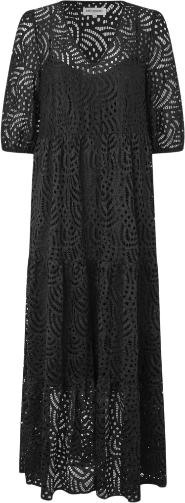 Elegant Sort Gamboll Maxi Kjole fra Lollys Laundry