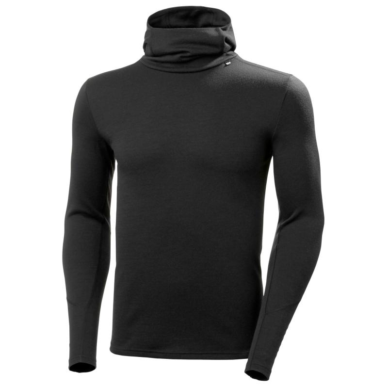 Helly Hansen Lifa Merino Hoodie til mænd - sort tilbud