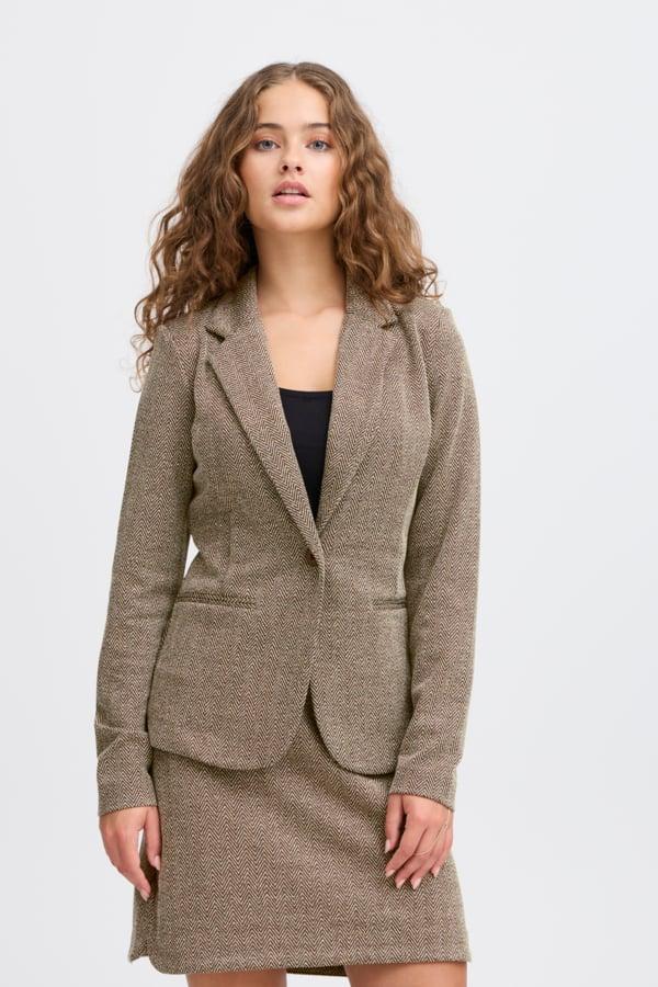 Ihkate Jacquard Blazer fra ICHI - Perfekt til enhver lejlighed