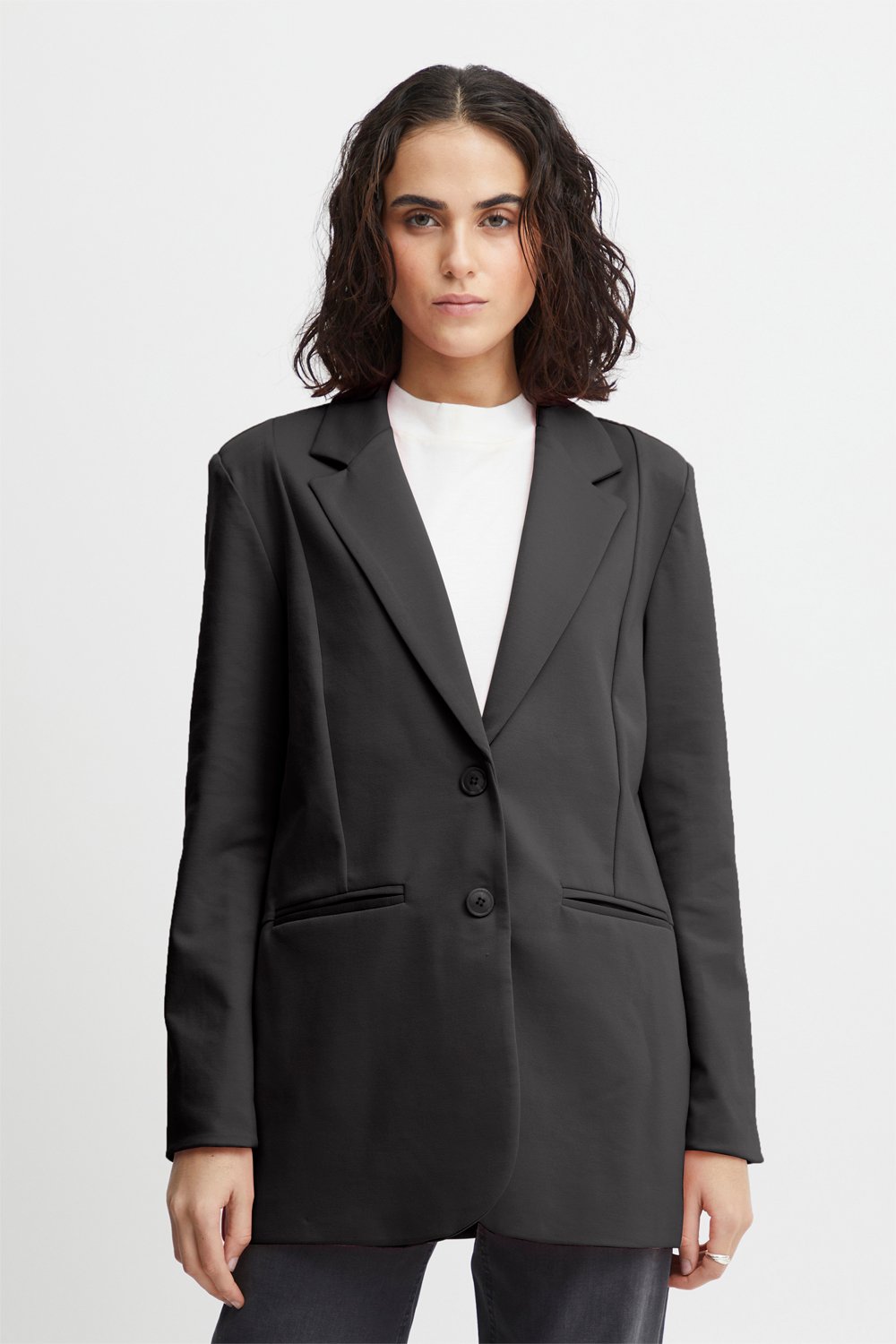 Ihkate Sus Oversize Blazer - Sort til Kvinder