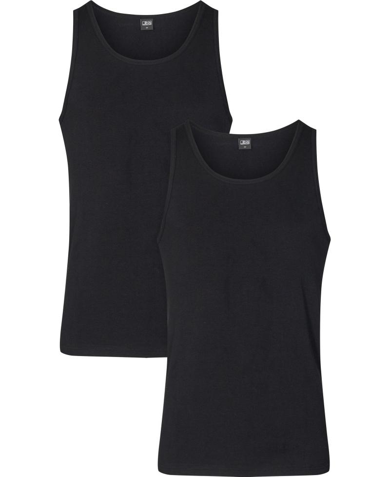 JBS 2-pack Herre Singlet GOTS - Sort Undertrøje