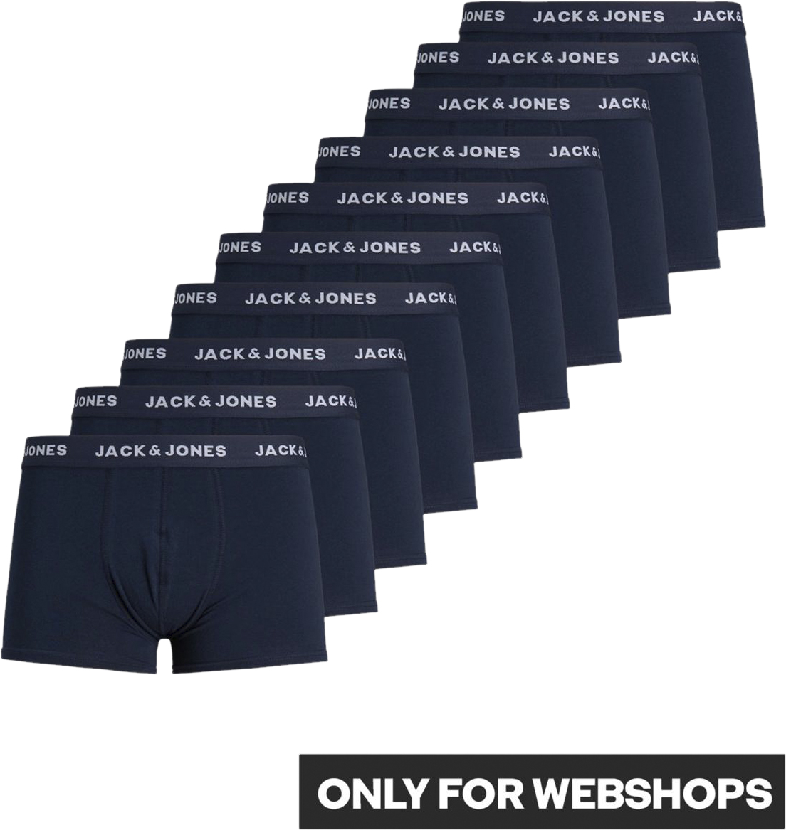 Jacsolid Trunks 10-pak - Boxershorts til mænd