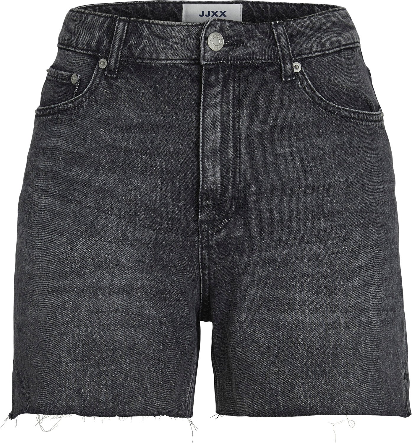 Jxaura Høj Talje Denim Shorts til Kvinder - Grå