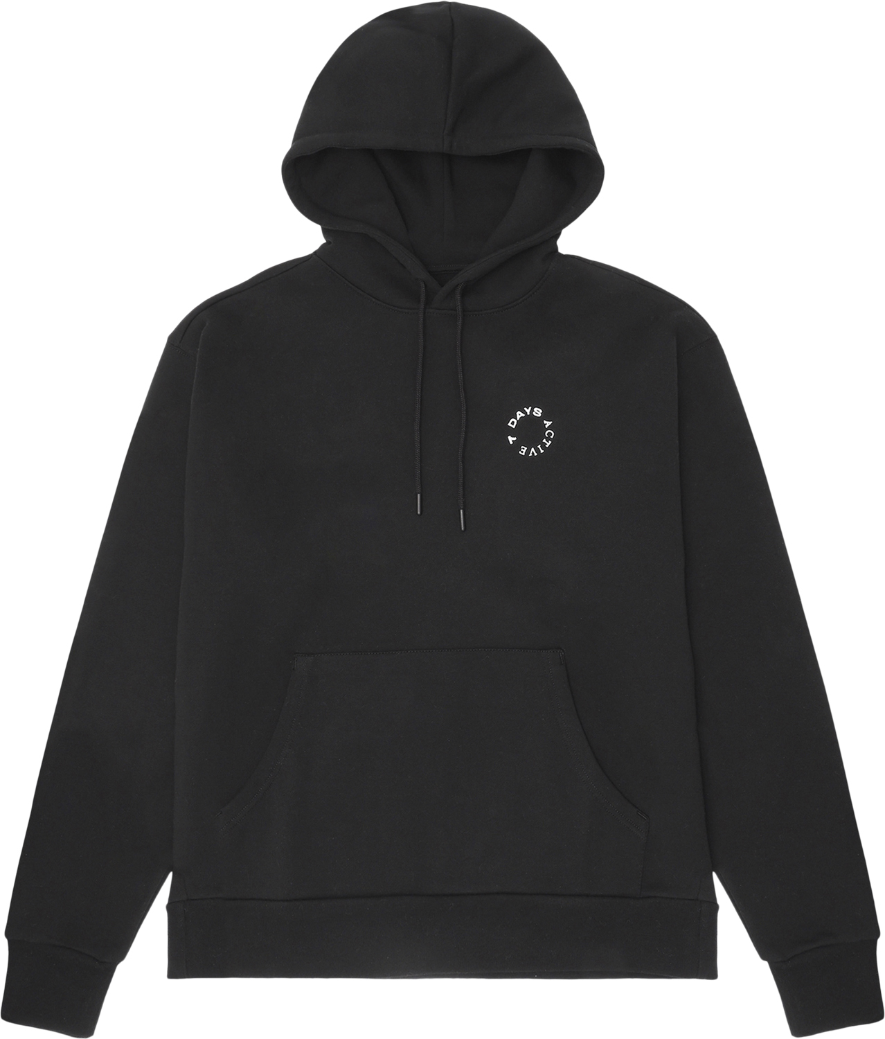 Økologisk Regular Hoodie i Sort fra 7 Days Active