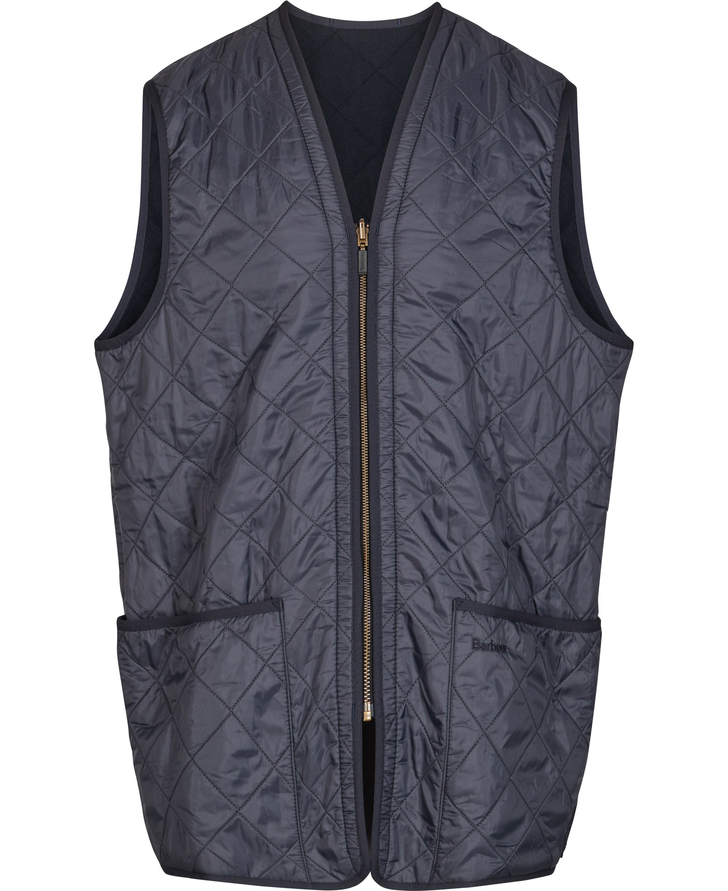 Barbour Polarquilt Veste - Zipin Liner i Navy Blå