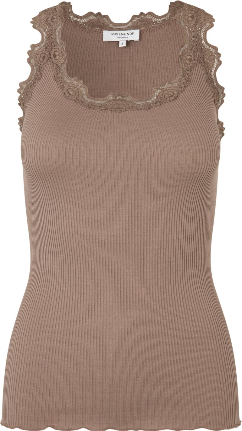 Silketop med Vintage Blondekant fra Rosemunde