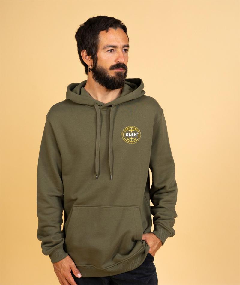 Statement Globe CH Hoodie til Mænd - Grøn