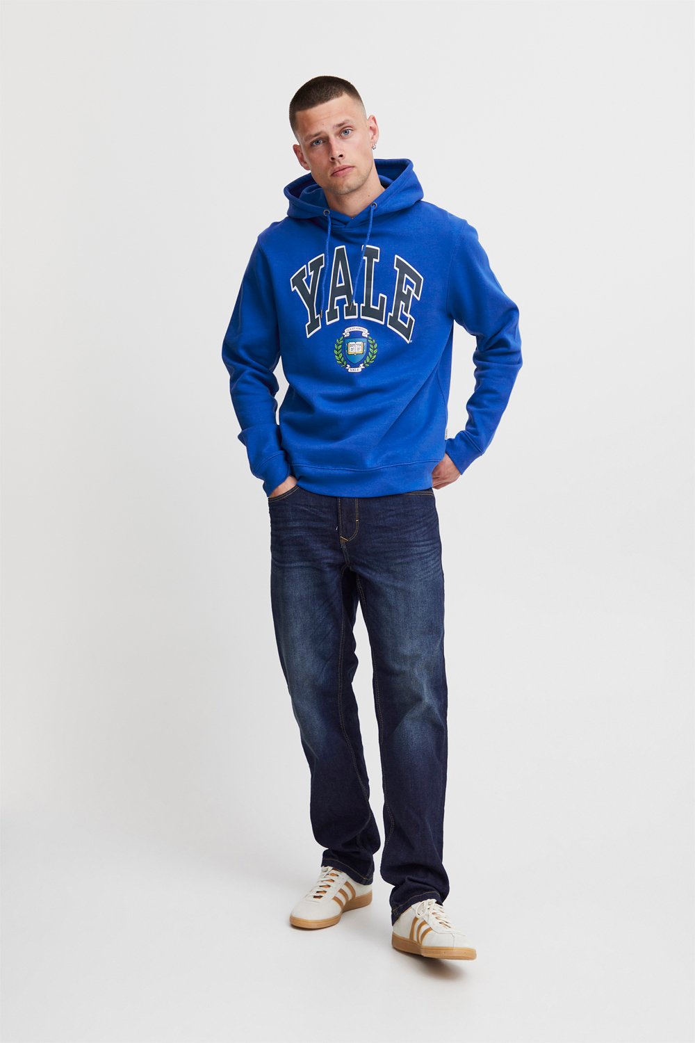 Blå Regular Fit Sweatshirt til Mænd fra Blend