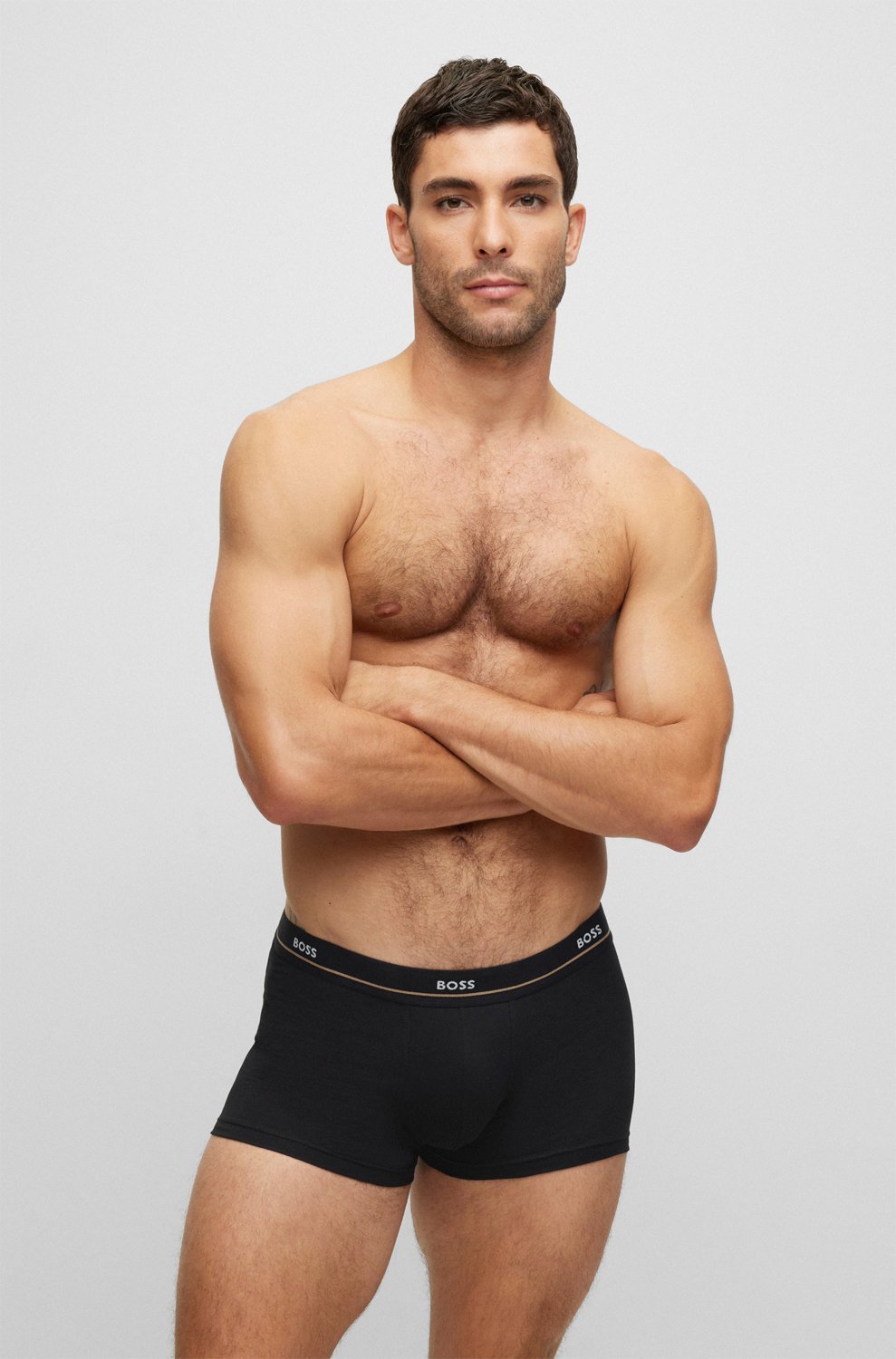 BOSS Trunk 5P Essential Boxershorts - Sort tilbud
