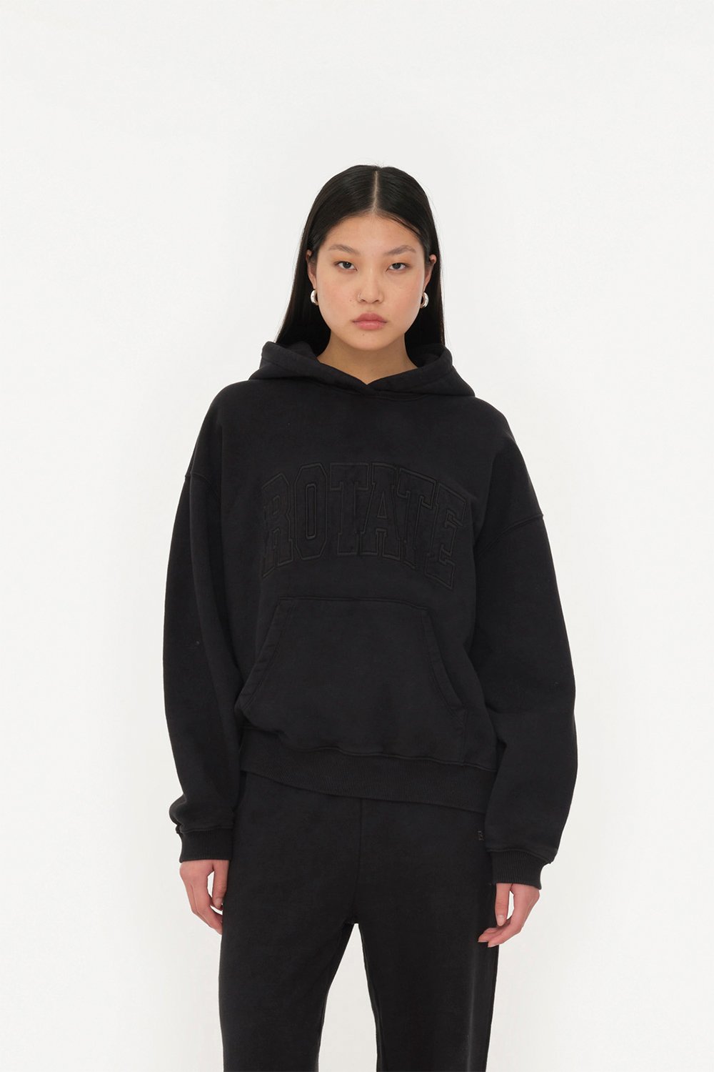 Vasket Heavy Sweat Hoodie fra ROTATE Birger Christensen