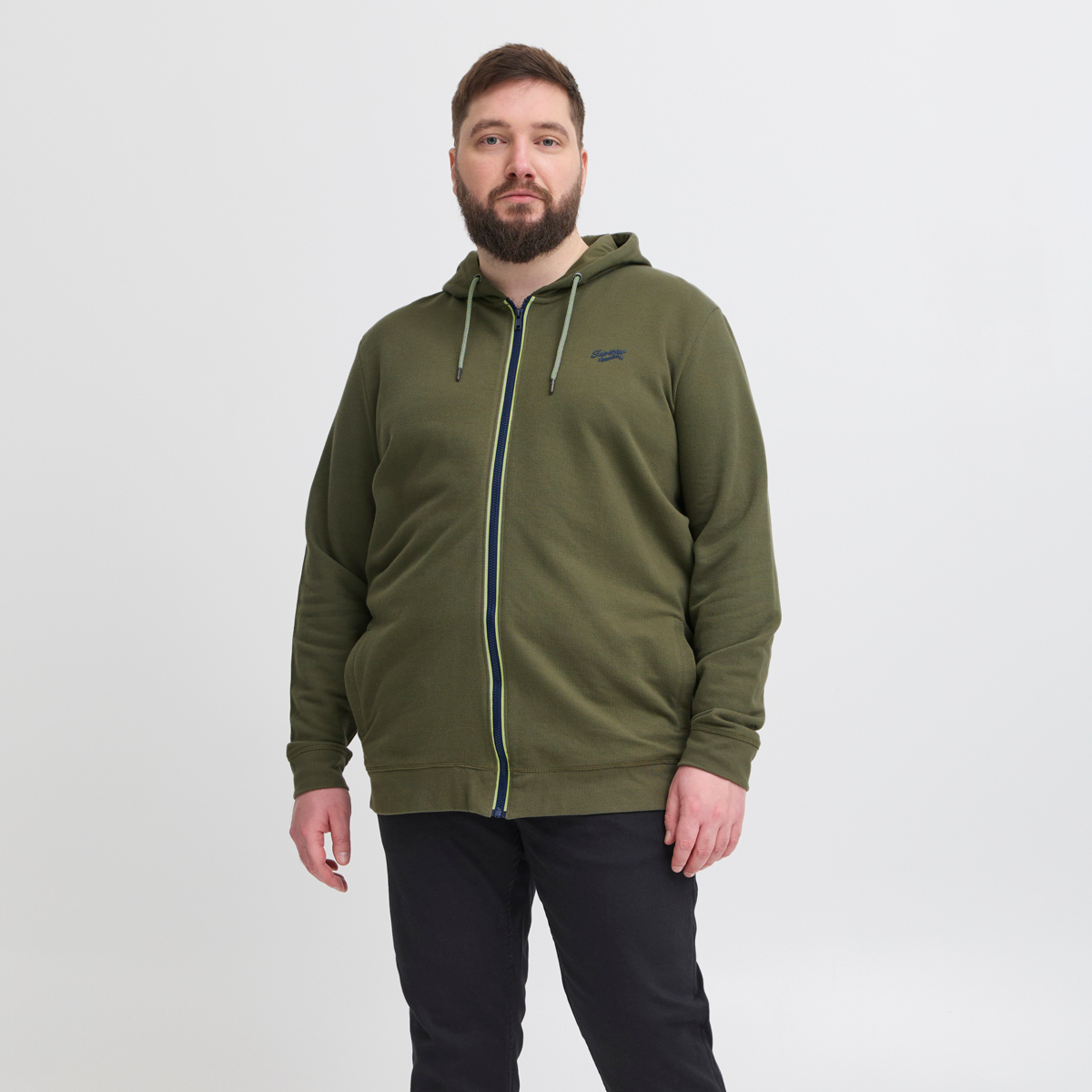 Blend Herre Hættetrøje - Olive Night - 6XL