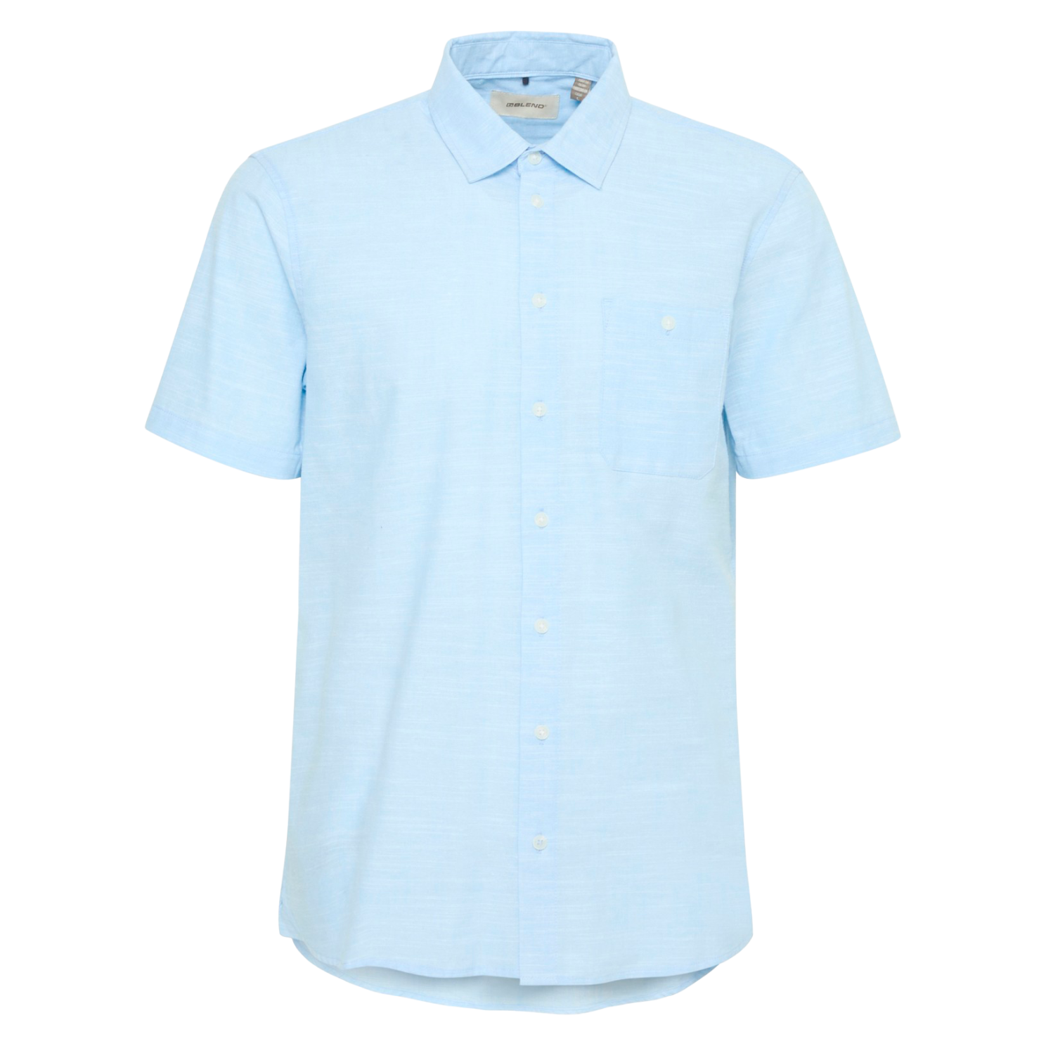 Blend Herre Kortærmet skjorte - Blue Bell - 6XL