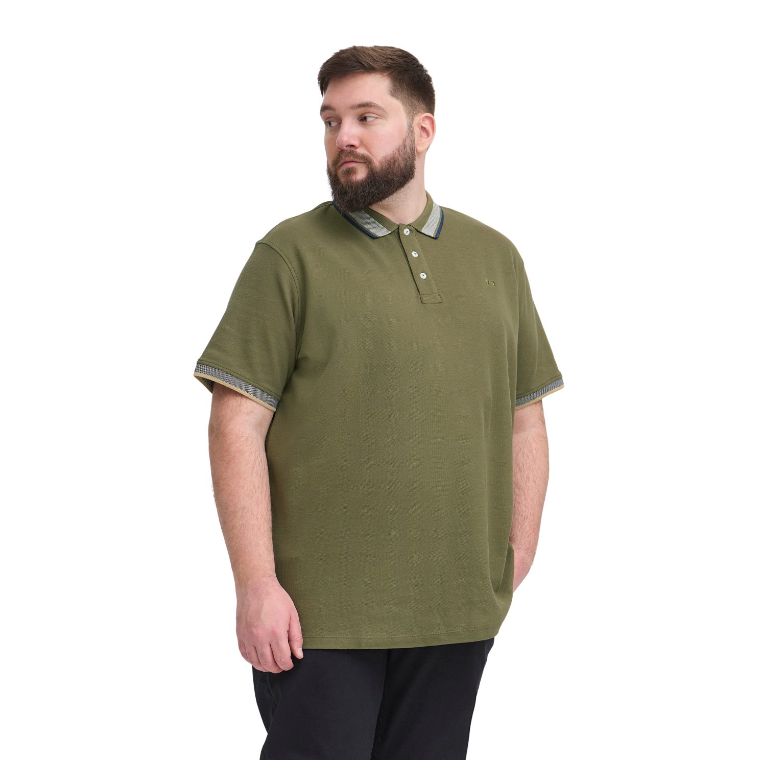 Blend Herre Polo - Olive Night - 6XL