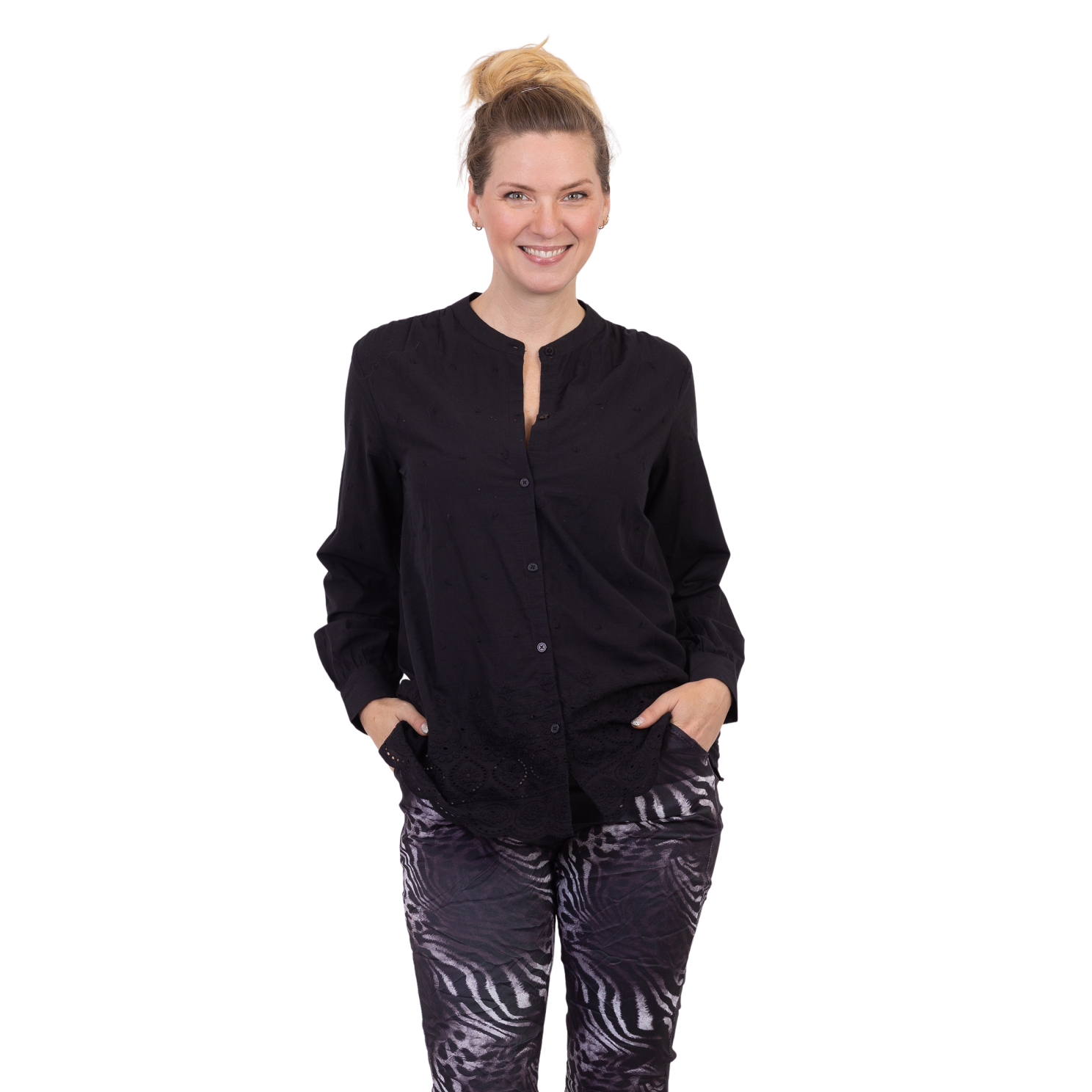 ChaCha Dame Skjorte - Black - 2XL
