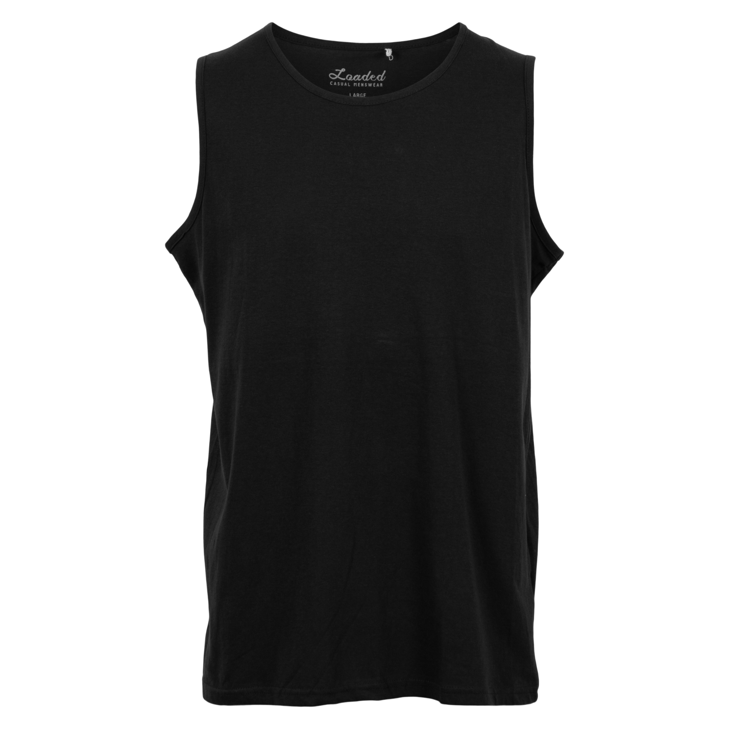 Loaded Belfast Herre Tanktop Plus Size - Black - 7XL