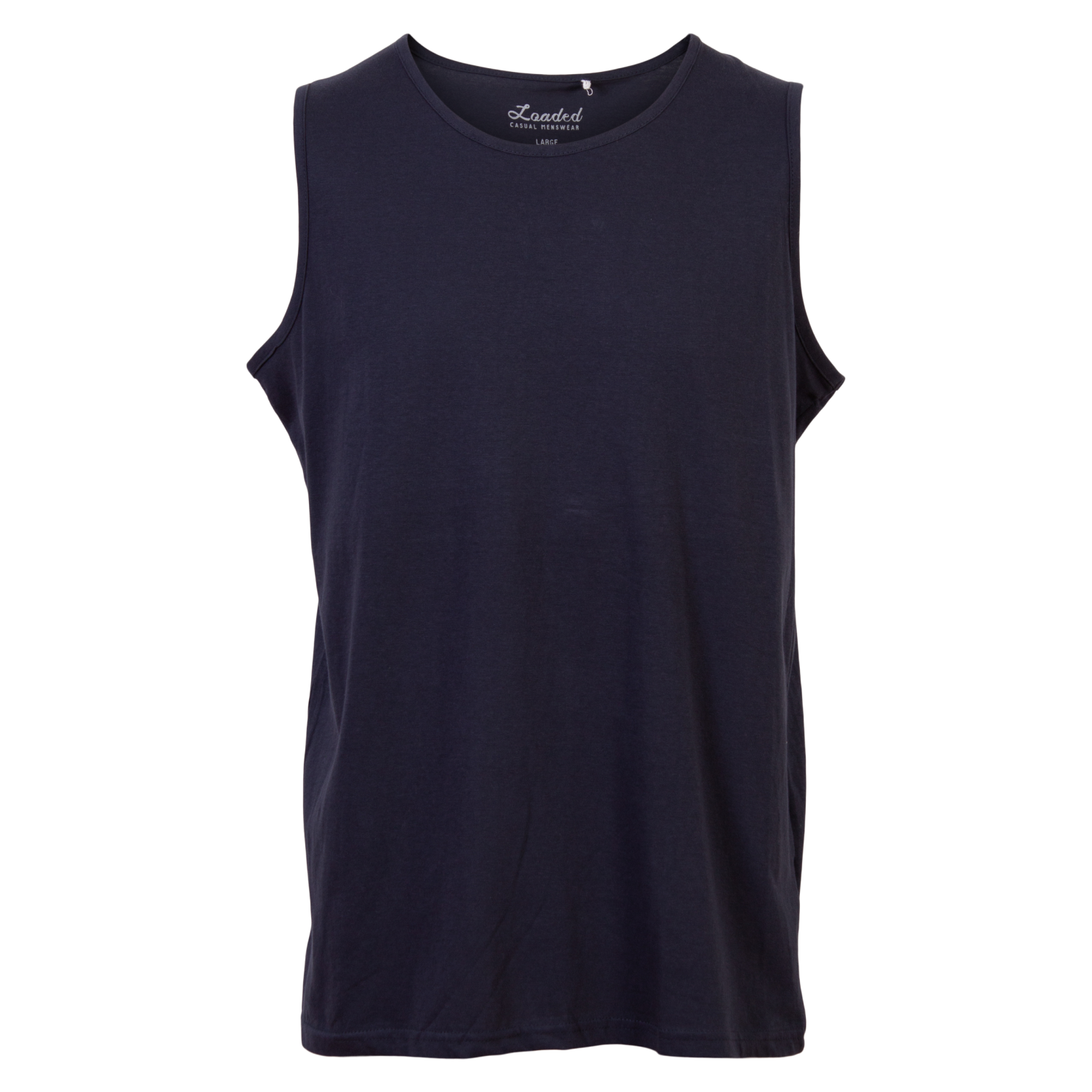 Loaded Belfast Herre Tanktop Plus Size - Navy - 7XL