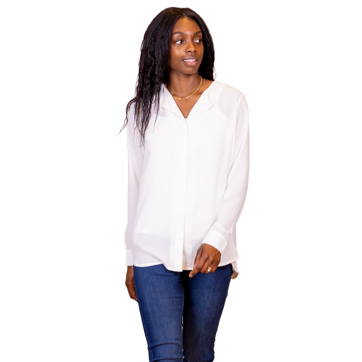 Steenholt Clara Dame Bluse - Bright White - 2XL